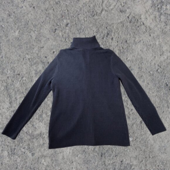 Liz Claiborne Blue pinstripe long sleeve zip up sweater 3X - Picture 2 of 7